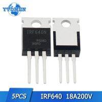 5pcs IRF640 ทรานซิสเตอร์ 640 IRF640PBF TO220 MOSFET MOSFT FETs 200V 18A TO-220 Field Effect Transistors Set ส่วนประกอบอิเล็กทรอนิกส์