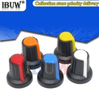 10PCS WH148 Potentiometer Switch knob Cap Plastic Knob Plum Handle 15X17mm AG2 Handle 6mm Black Red Yellow Orange White ibuw