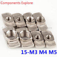 100Pcs 15 Series T Hammer Nuts M3 M4 M5 T-nut Fasten Connector สำหรับโปรไฟล์การอัดขึ้นรูปอลูมิเนียม 1515-GONGXI