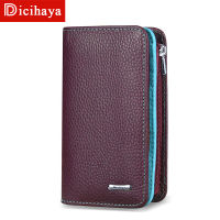 DICIHAYA Designer Trend Genuine Leather Wallet Female Women Wallet Short Wallet Quality Coin Purse Women Color Matching Purse