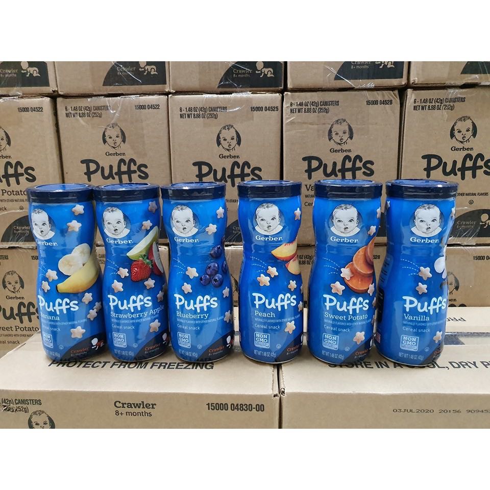 Gerber ขนมสำหรับเด็ก ขนมรูปดาว พร้อมส่ง สินค้าของแท้ นำเข้าจาก USA