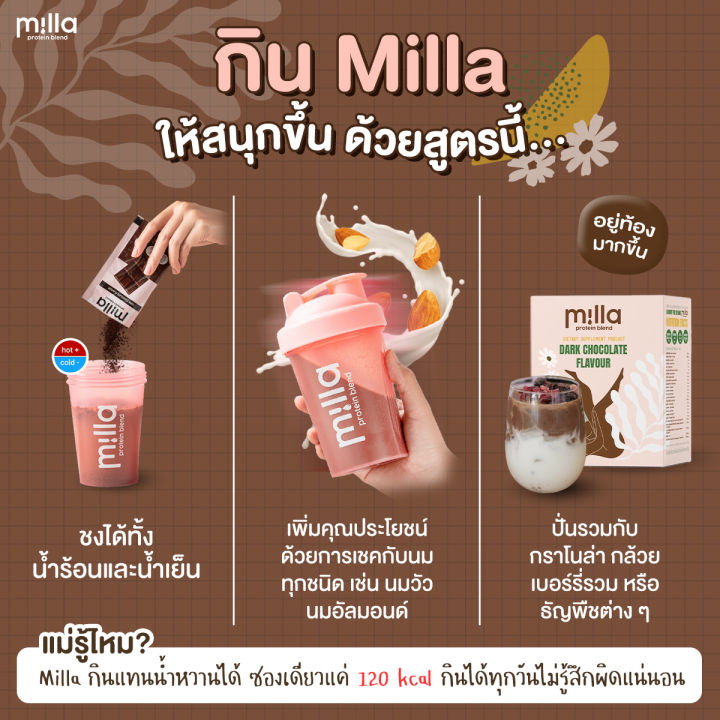 milla-protein-blend-มิลล่า-กล่องละ-10-ซอง-โปรตีนแม่หลังคลอด-เพิ่มน้ำนม-คุมหิว-ฟื้นฟูแม่-plant-based-protein