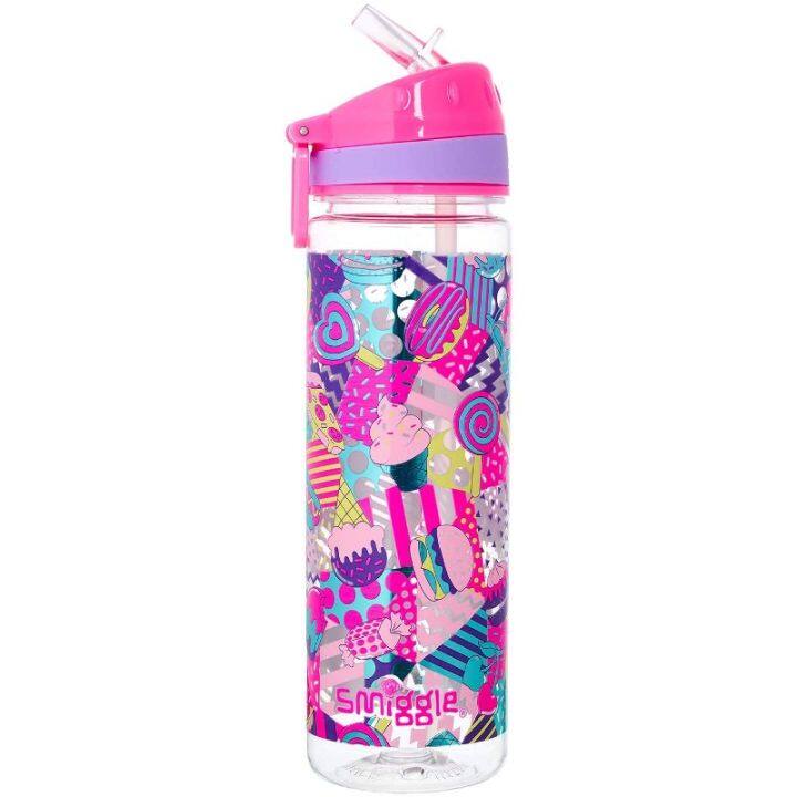 SMIGGLE Far Away Drink Bottle 650ml Pink | Lazada