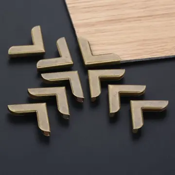 50 pcs Modern Bronze Scrapbooking Albums Corner Protectors Card