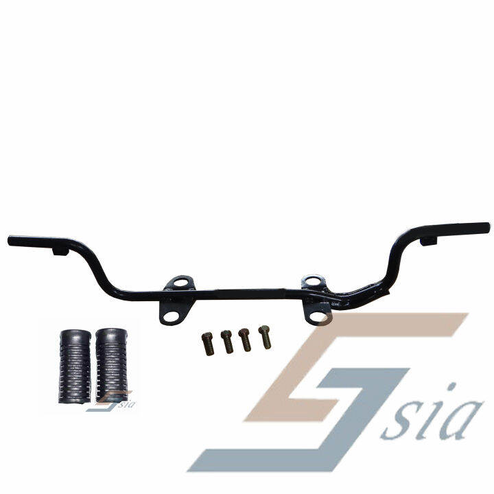 Wave125/125S Front Foot Rest Bar with Rubber Set Lazada