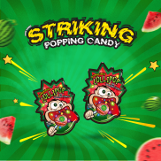 Striking Popping Candy Lollipop - Kẹo mút nổ Striking Vị Dưa hấu