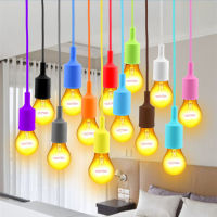 New Colorful E27 Lamp Bases Art Pendant Lights Modern DIY Hanging Lamps Home Store Shop Industrial Decor Pendant Lighting Holder