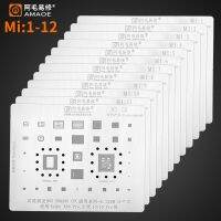 Amaoe BGA Reballing Solder Stencil Plant Tin Net for Xiaomi Redmi K20 K30/Pro Note CPU MI6/7/8/9/10/11 IC 0.12mm