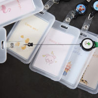 【CW】1PCS Transparent Card Cover Waterproof Protection Plastic Bus Card Holder Student Cartoon Cute ID Card Bank Business Card Case