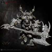 H55mm Resin Figure Kits Giant Axe Giant Bull Ancient Resin Soldier Model Self-assembled TD-2274