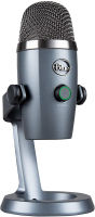 Blue Yeti Nano Premium USB Microphone for Recording, Streaming, Gaming, Podcasting on PC and Mac, Condenser Mic with Blue VO!CE Effects, Cardioid and Omni, No-Latency Monitoring - Shadow Grey Shadow Grey Microphone