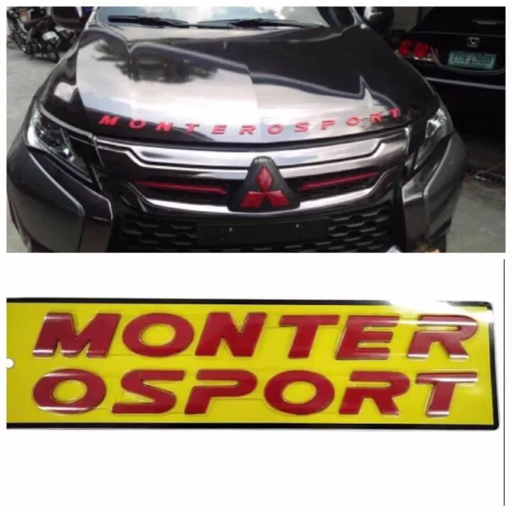 Mitsubishi MONTERO SPORT Hood Emblem Metal (RED) G8 Lazada PH