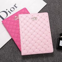 Luxury Fashion Crown Leather Flip Tablet Case Cover For iPad Mini 123 45 Air 1 2 9.7 quot; 2017 2018 9.7 quot; Case