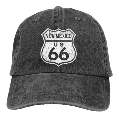 2023 New Fashion Korean Style Baseball Cap New Mexico Vintage Distressed Historic Route 66 Distressed Personality Hat，Contact the seller for personalized customization of the logo