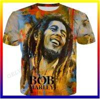 เสื้อยืด Bob Marley เสื้อยืดแฟชั่นผู้ชาย เสื้อยืด Hip Hop สำหรับเด็ก เสื้อยืด Bob Marley 3d Printing เสื้อยืด Bob Marley