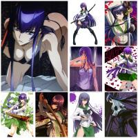 Sumanssa Saeko Busujima อะนิเมะผ้าใบศิลปะโปสเตอร์-ครอบครัวที่ทันสมัยห้องนอนตกแต่งโปสเตอร์-ผนังศิลปะภาพพิมพ์