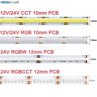 5m RGB RGBW RGBCCT CCT COB LED Strip 12V 24V DC 608 784 840LEDs/m Flexible LED Tape IP20 Waterproof High Density Dimmable FCOB