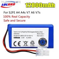 NEW 14.8V 12800mAh 14.4V 3500mAh Lithium Battery For ILIFE A4 A4s V7 A6 V7s Plus Robot Vacuum Cleaner ILife 4S1P real Capacity [ Hot sell ] ougd35