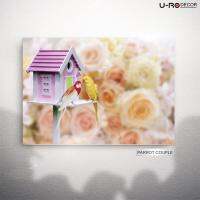 U-RO DECOR รุ่น PARROT COUPLE ภาพพิมพ์ ขนาด 50 x 70 ซม.