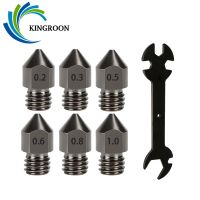 ▲◆ KINGROON 5pcs MK8 Hard Steel Nozzle Extruder Hotend mk8 Nozzles M6 Thread For 1.75mm Filament 3D Printer Parts Ender-3 CR10