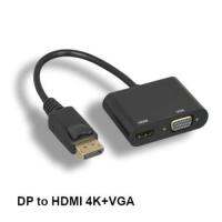 Displayport 1.2ตัวผู้เป็น HDMI 4K /Vga HD15ตัวเมียหัวแปลงร่วมแบบพาสซีฟ