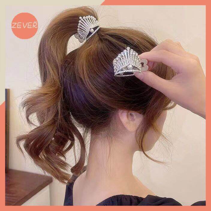 zever-กิ๊บติดผมติดผมหางม้าโลหะสูงแก้ไขสิ่งประดิษฐ์มุกมงกุฎ-hair-clip