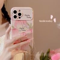 Pink tulip drop proof phone case tpu silicone for apple iphone 11 12 13 14 15 pro max  plus x xr xs max 7 8 plus se2020