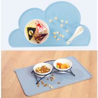 Silicone Dog Cat Bowl Mat with High Lips Non-Stick Waterproof Food Feeding Pad Puppy Feeder Tray Water Cushion Placemat