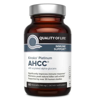 Quality of Life - Kinoko Platinum AHCC 60 capsules Alpha-Glucans