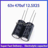 5PCS Rubycon imported electrolytic capacitor 63v 470uf 12.5X25 Ruby capacitor zlh / yxf / YXJ Electrical Circuitry Parts