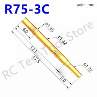 【LZ】zmthn0a0370 100 PCS R75-3C Round Double Tube Gold Plated Spring Test Probe Length 17.5mm Needle Tube Diameter 1.32mm Power Tool Receptacle