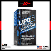 Nutrex Research : Lipo-6 Black Nighttime 30 Capsules, Nighttime Weight L๐ss &amp; Sleep Support Complex, Designed to control appetite and hunger cravings