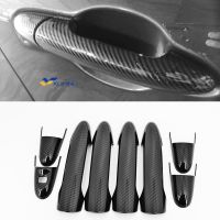 Xuming สำหรับ PERODUA BEZZA Carbon Fiber Pattern Car Door Handle Cover,BEZZA Outer Door Handle Trim