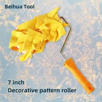 7inch Texture Rollers for Wall Decoration Painting Tools Non-woven Cloth Pattern Paint Roller Brush for Painting walls of house Paint Tools Accessorie