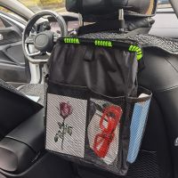 ►◑❏ 1Pcs Foldable Car Trash Can Garbage Bag with Lid Auto Back Seat Dustbin Waste Rubbish Basket Organizer Storage Car Accessories