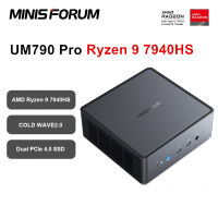 MINISFORUM UM790 Pro Gaming Mini PC AMD Ryzen 9 7940HS 7 7735HS 7840HS 2 * DDR5 5600MHz 2 * WiFi 6E Window 11มินิคอมพิวเตอร์