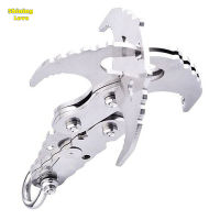 ShiningLove Grappling Hook Survival Equipment Folding Survival Claw Stainless Steel Claws For Outdoor Mountain Climbing