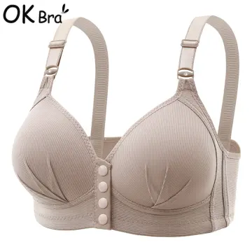 OK Bra Korean Style Women's Thin Gather Push-up Bra Without Steel Ring  Comfortable Small Size Underwear