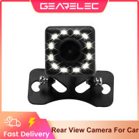 GEARELEC รถยนต์กล้องมองหลัง IP66กันน้ำ170องศาเลนส์12 LED Night Vision CCD ยานพาหนะที่จอดรถสำรองข้อมูลย้อนกลับกล้อง12โวลต์