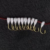 ต้นฉบับ Chaotian hook wild fishing traditional seven-star drift fishing Jinhaixi crucian carp hook lead head hook sharp tube-through golden sleeve hook