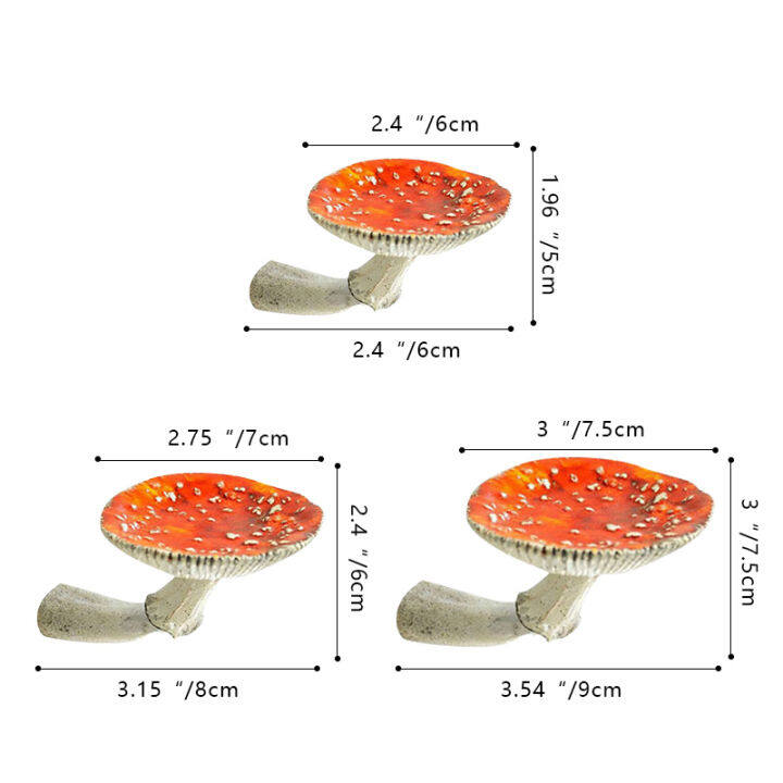 e2เห็ดแขวนชั้นวางเรซิ่นผนังลอยชั้นวาง-amanita-เห็ดรูปร่างเครื่องประดับตกแต่งบ้านสำหรับห้องน้ำแขวนผนังชั้นวาง