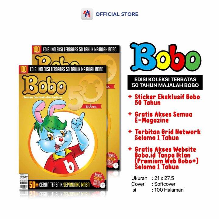 Buku Majalah Bobo Edisi Koleksi Terbatas 50 Tahun Majalah Bobo – Teman ...