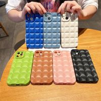 Floveyoo เคสโทรศัพท์เคลือบแฟชั่นลายตาราง3D สำหรับ iPhone 14 13 12 11 Pro XR XS Max 7 8 Plus เคสซิลิโคนนิ่มฝาครอบ