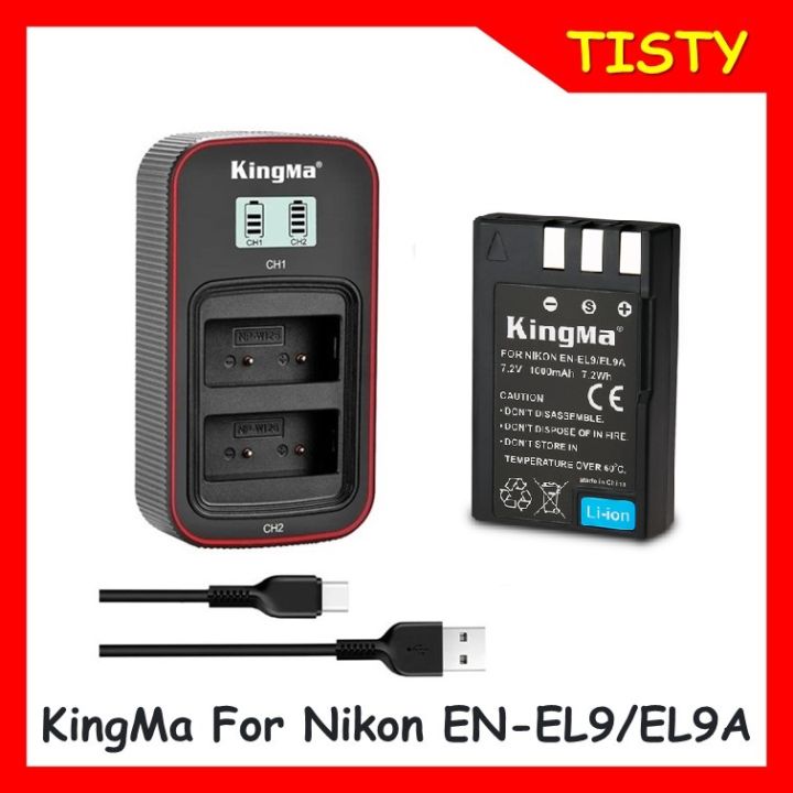 kingma-nikon-en-el9-9a-battery-1000mah-for-nikon-d3000-d5000-camera