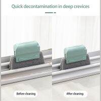 ◘ 1PCS Two-in-one Groove Cleaning Tool Window Cleaning Brush Bathroom Kitchen Floor Gap Household Sliding Door Track Cleaning Tool