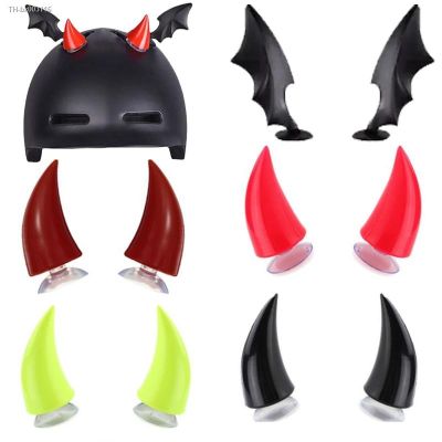 ✴ Multicolor Helmet Devil Horns Decoration Stickers Long Short Devil Horns StickersMotorcycle Helmet Styling Headwear Decor