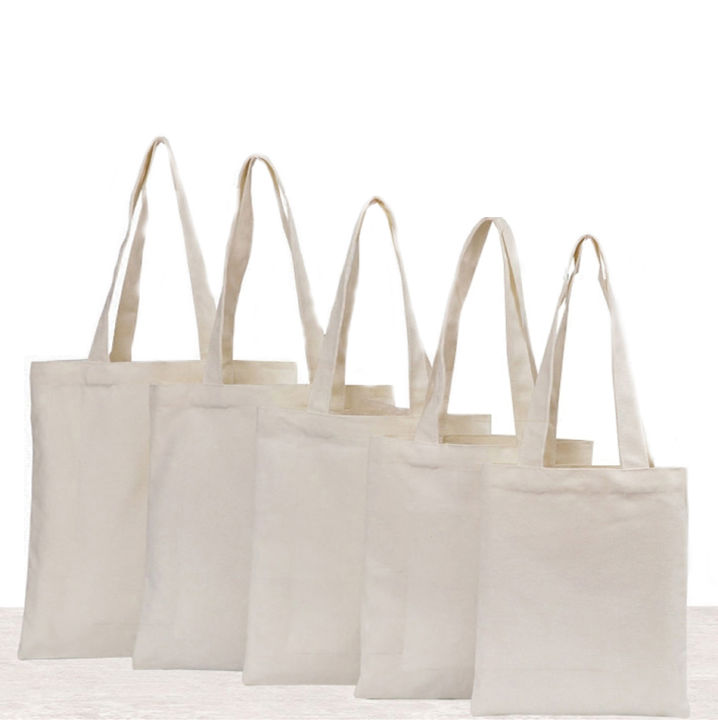 Plain Canvas Tote Bag size with zipper Katsa Bag Ecobag Recyclable