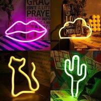 ۞✈  Modelling of the led neon lights flashwallsbackground decoration bar room lightdecorate love letters