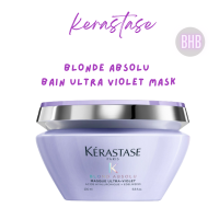 Kerastase blond absolu masque ultra violet  200ml มาร์คเข้มข้นสำหรับบำรุงผมสีเทา