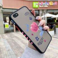 Jjlingji เคสสำหรับ OPPO A77 F3 F3บวกกับแฟชั่นเคสลายกุหลาบบางมีน้ำค้างแข็งโปร่งใสแข็งขอบสี่เหลี่ยมกันกระแทกปลอกซิลิโคนคลุมทั้งหมดเคสนิ่มป้องกัน